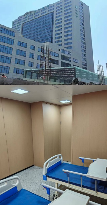 Healthcare interior application by Home Plus Materials