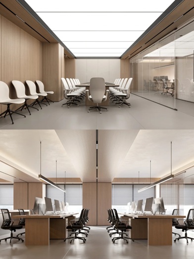 Office interior application by Home Plus Materials