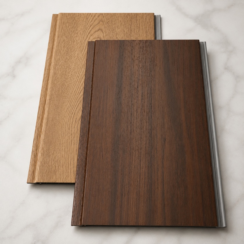 180 x 7.5 mm Wood-grain laminated PVC ceiling panel by Home Plus Materials