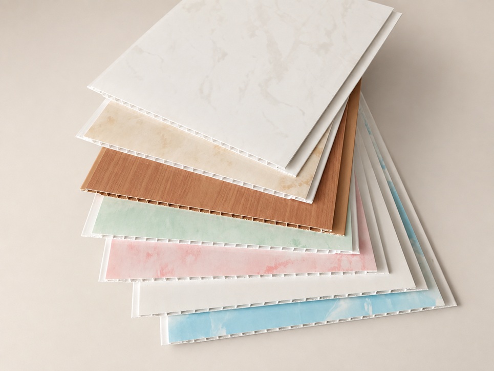 250 x 7.5 mm Printed PVC ceiling panel finish collection by Home Plus Materials