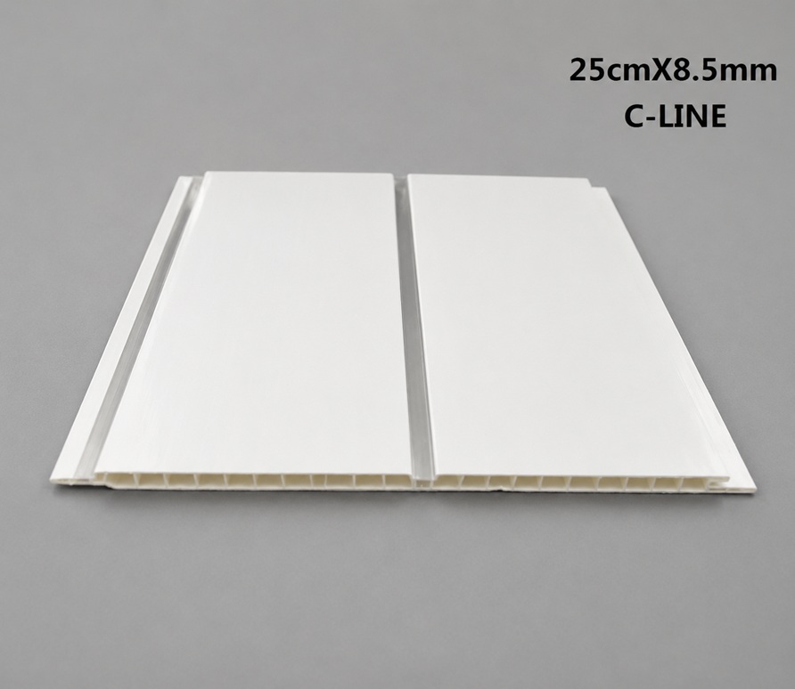 250 x 8.5 mm C-Line White C-Line PVC ceiling profile by Home Plus Materials